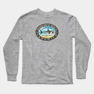 Town Neck Beach, Sandwich, Massachusetts (Cape Cod) Great White Shark Long Sleeve T-Shirt